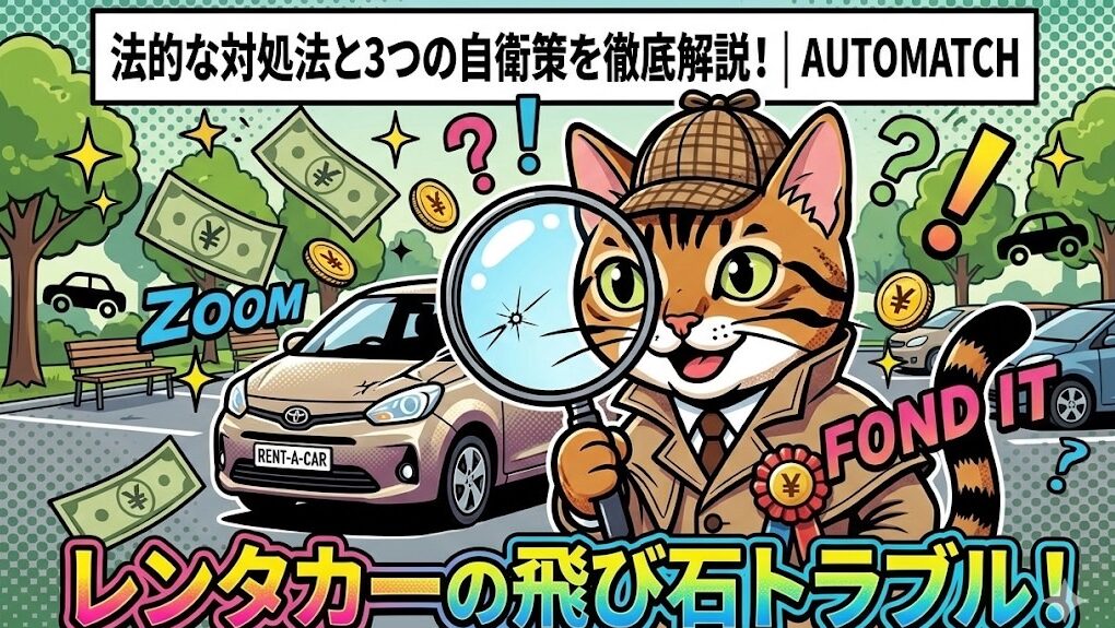 ニコニコレンタカーの身に覚えのない傷(飛び石)トラブル!法的な対処法と自衛策|AUTOMATCH