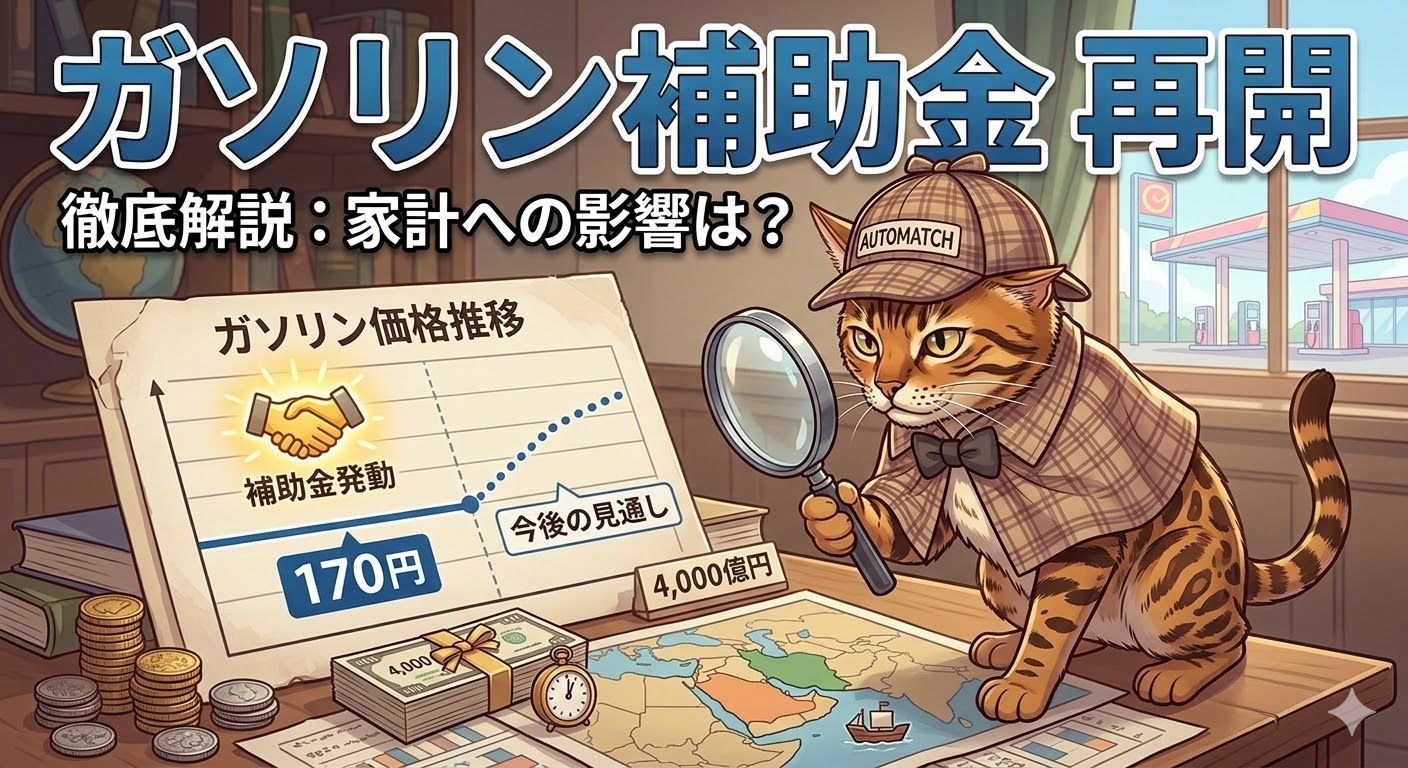 ガソリン補助金再開の仕組みと家計への影響