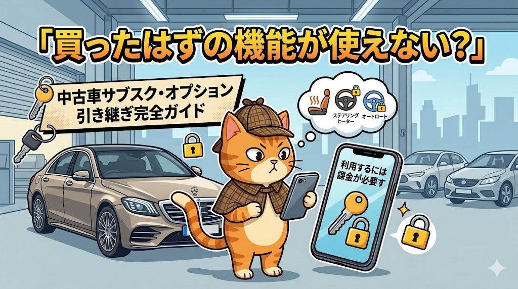 課金しないとシートヒーターが使えない？中古車ソフトウェアロックの罠と引き継ぎ完全ガイド